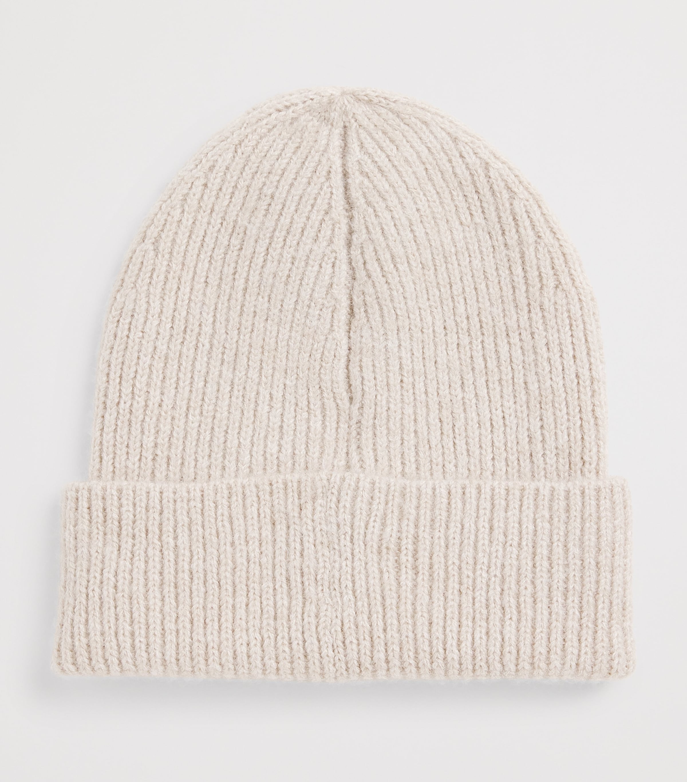 Rib-Knit Label Beanie