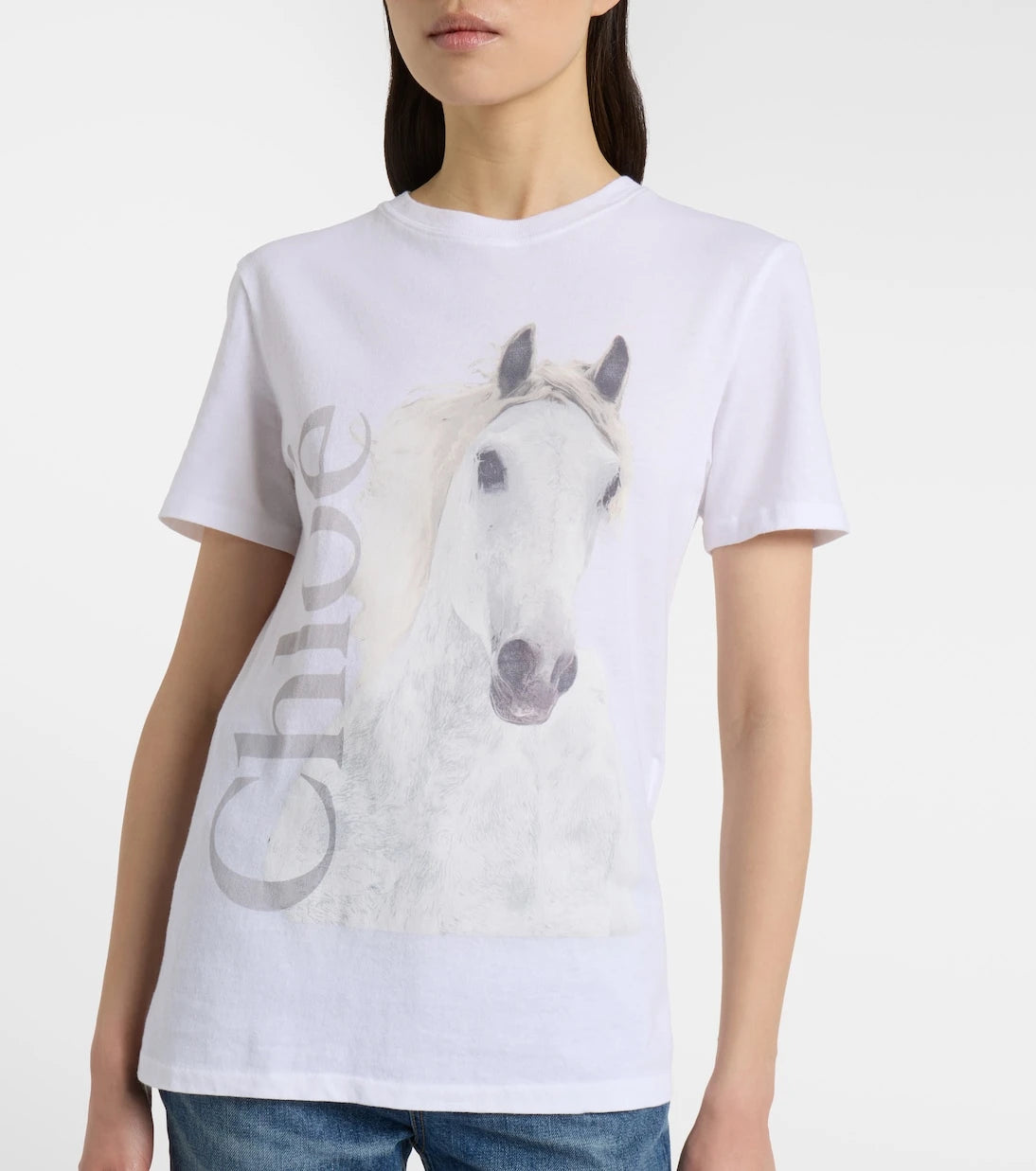 Chloé - Logo cotton jersey T-shirt