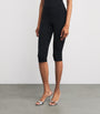 Black Smooth Layers Capri Trousers