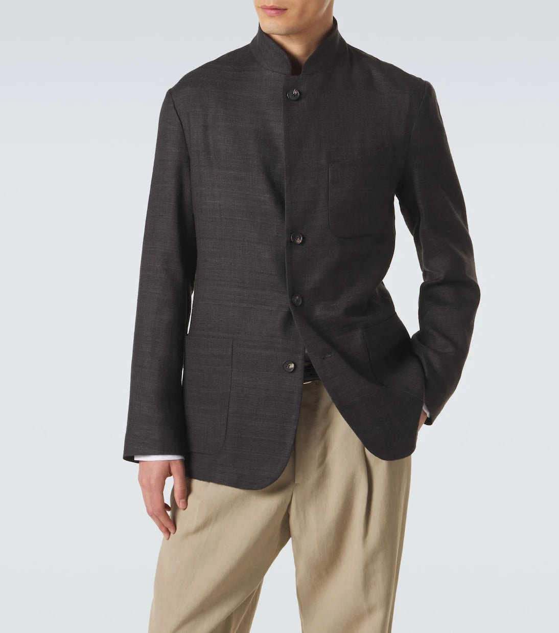 Saman Amel - Nehru silk jacket