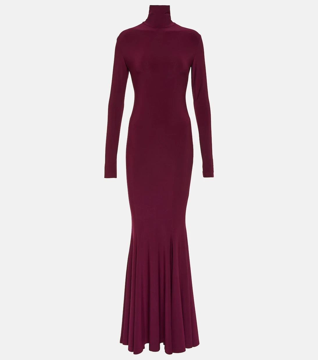Norma Kamali - Turtleneck open-back gown