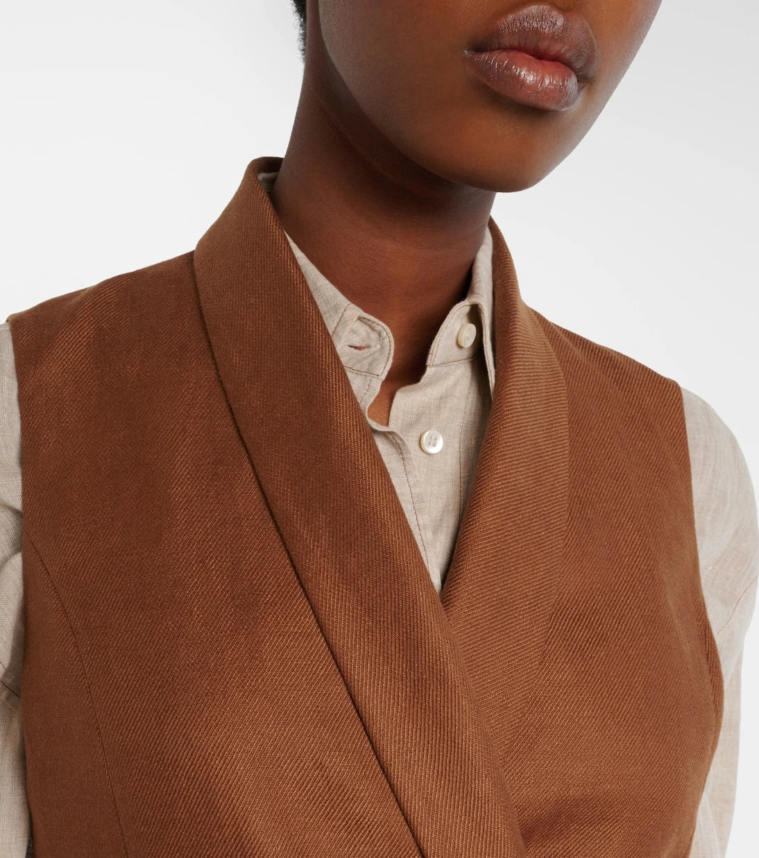 Brunello Cucinelli - Monili linen vest
