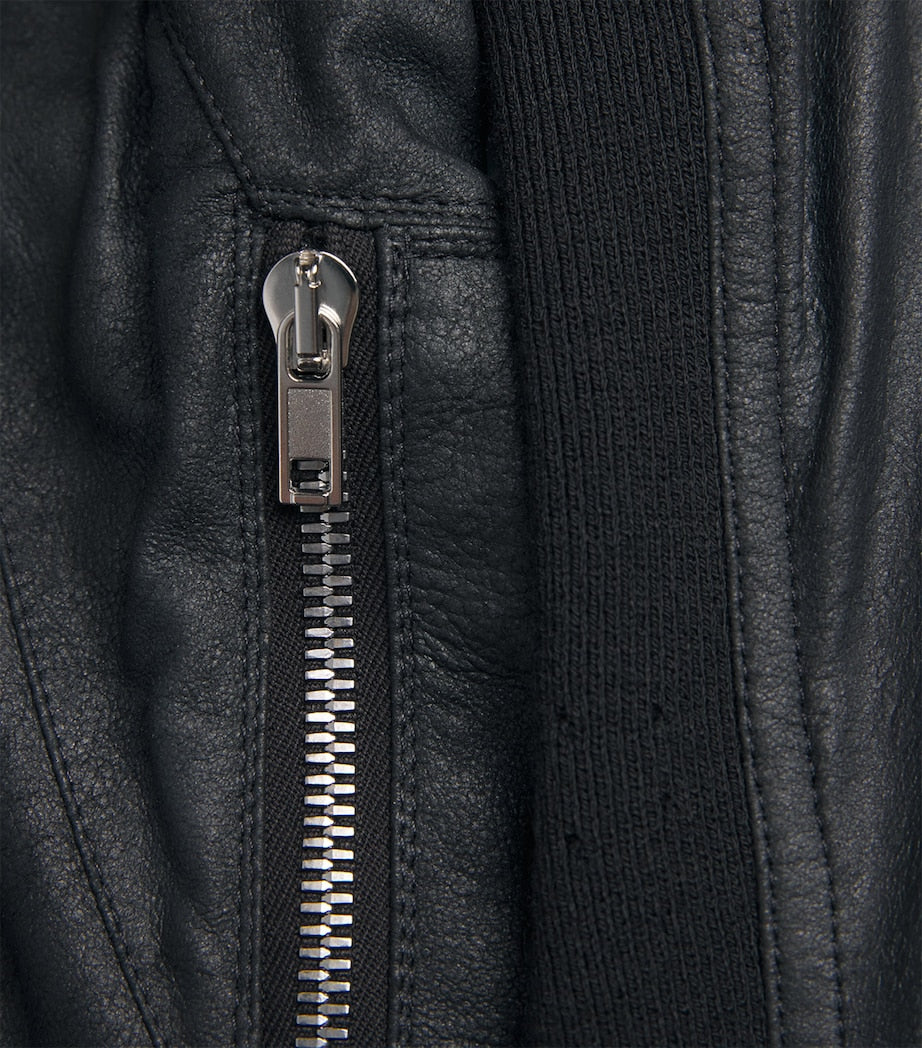 Rick Owens Black Naska Leather Jacket