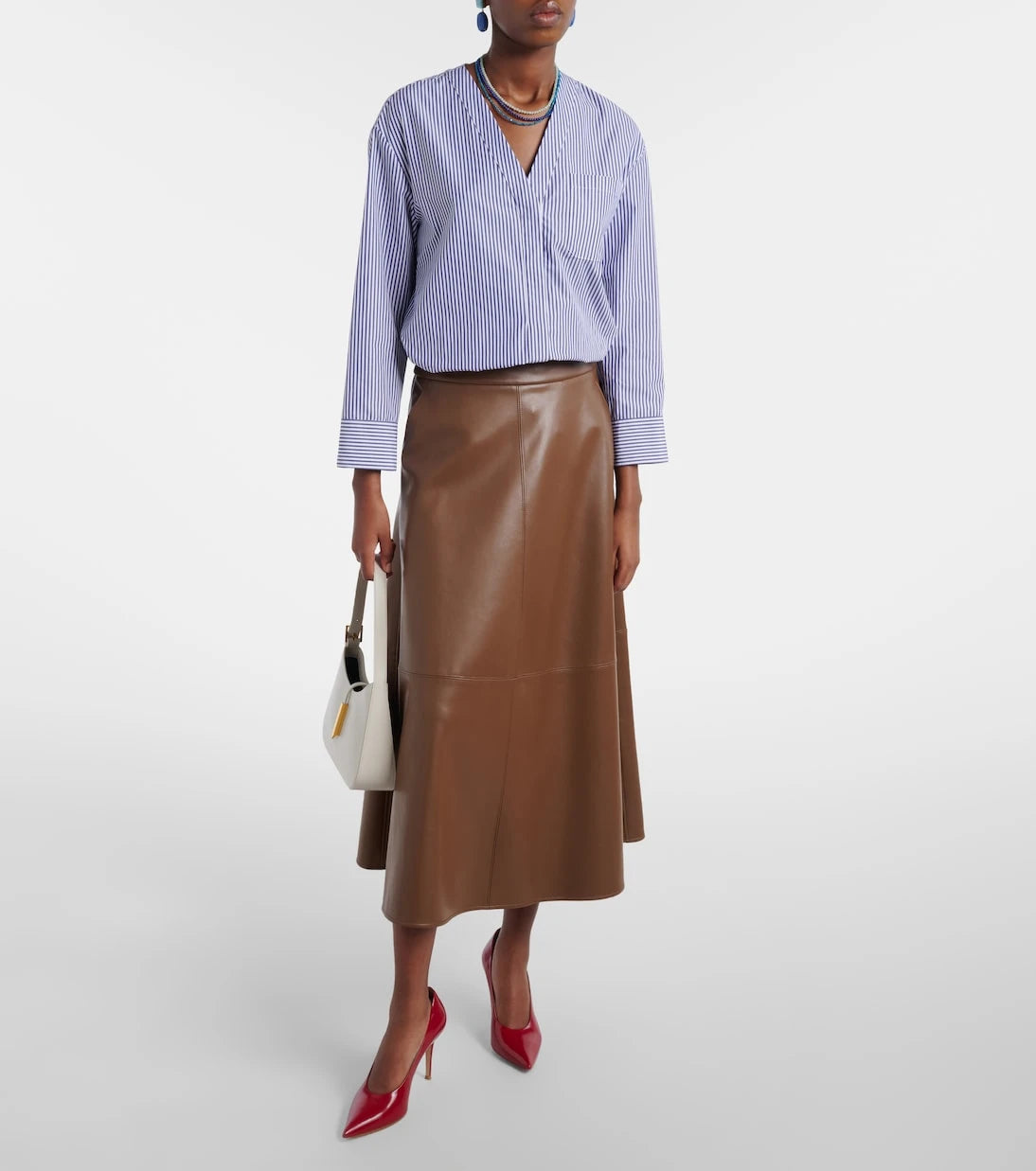 'S Max Mara - Ninfa paneled midi skirt