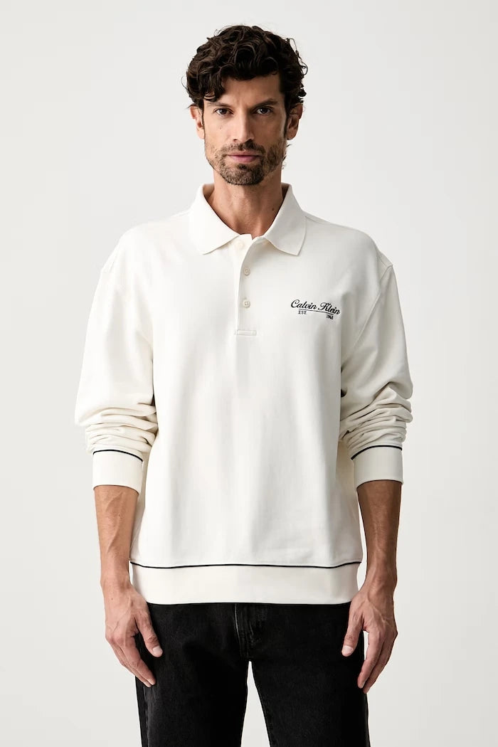 Calvin Klein Jeans Erkek Pamuklu Sweatshirt
