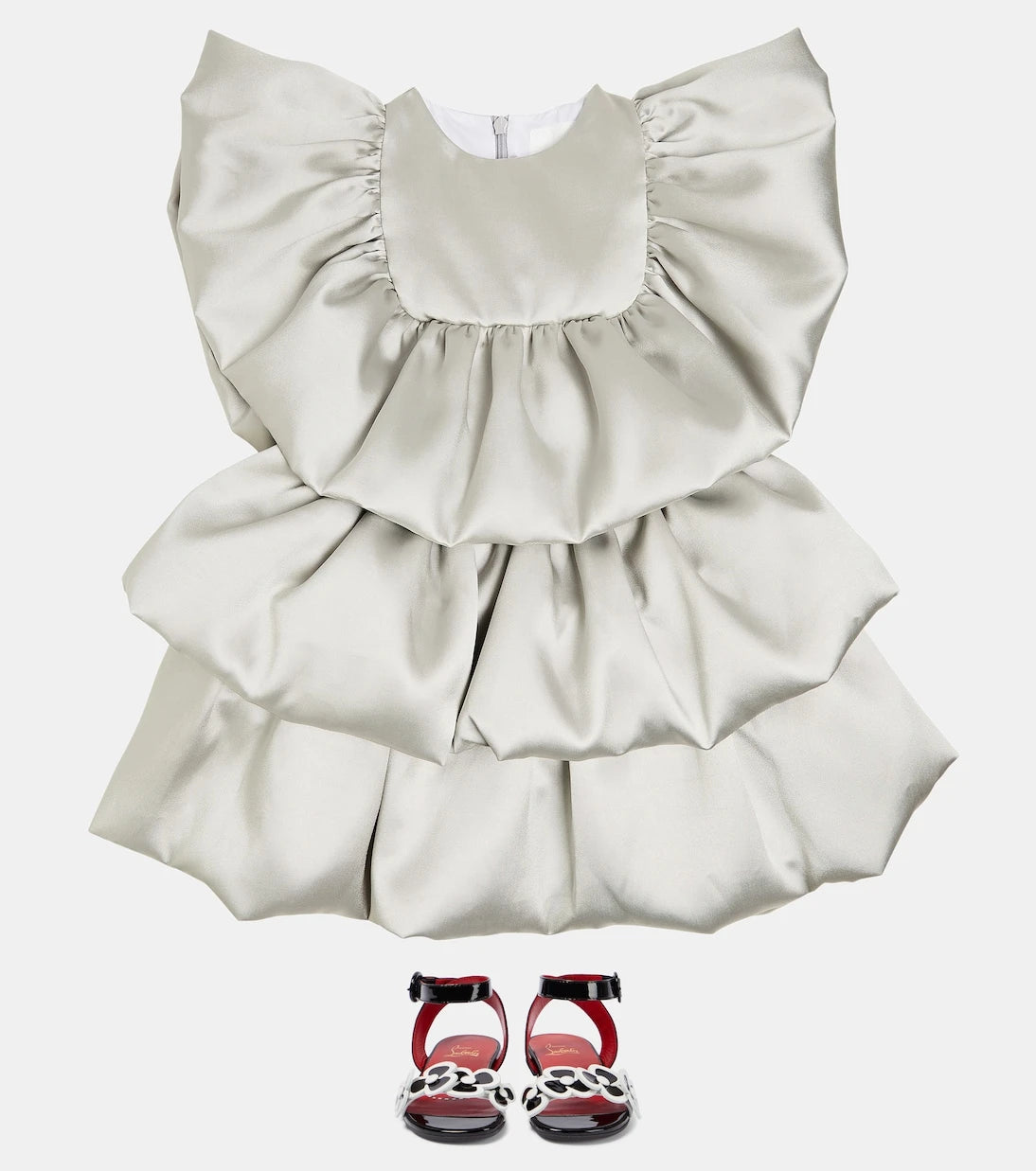 Caroline Bosmans - Tiered satin dress