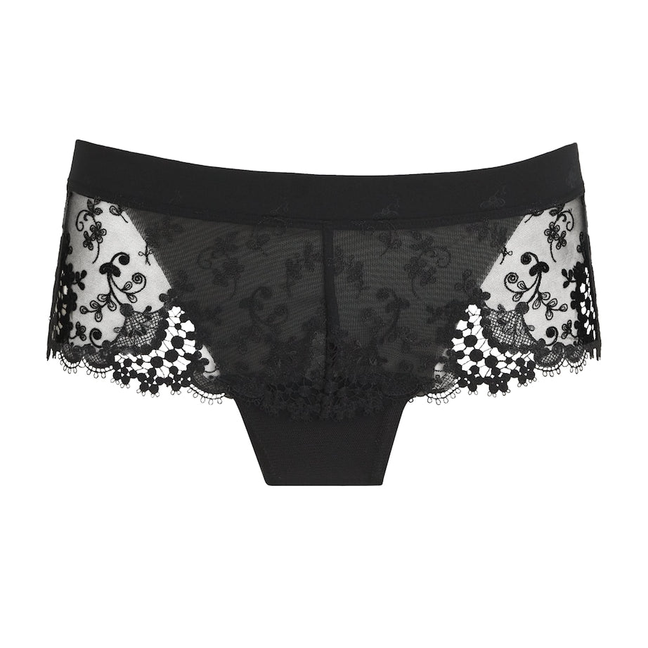 Simone Perele Black Embroidered Wish Shorty Briefs