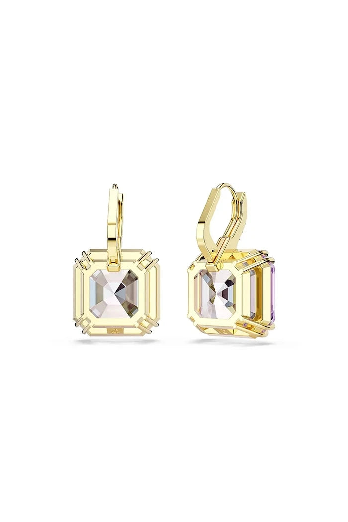 Swarovski kadın altın kaplama kristalli MILLENIA küpe