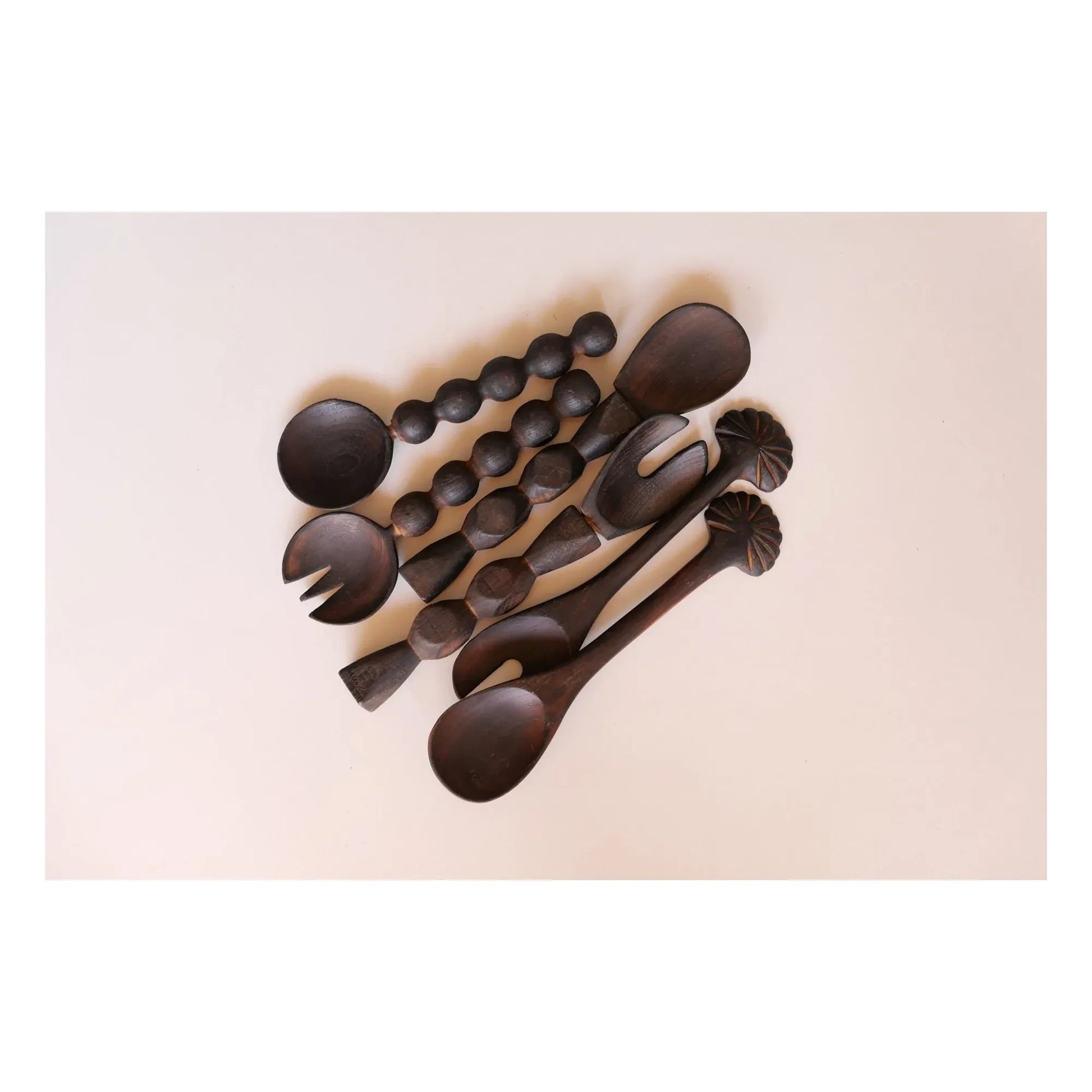 Woodmata - Teak wood salad servers | Teak