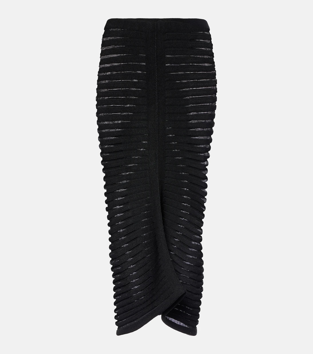 Alaïa - تنورة ميدي "سكيليتون" المحاكة
