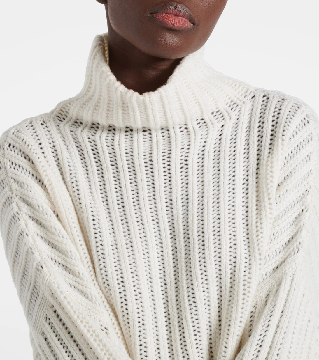 Brunello Cucinelli - Ribbed-knit cashmere turtleneck sweater