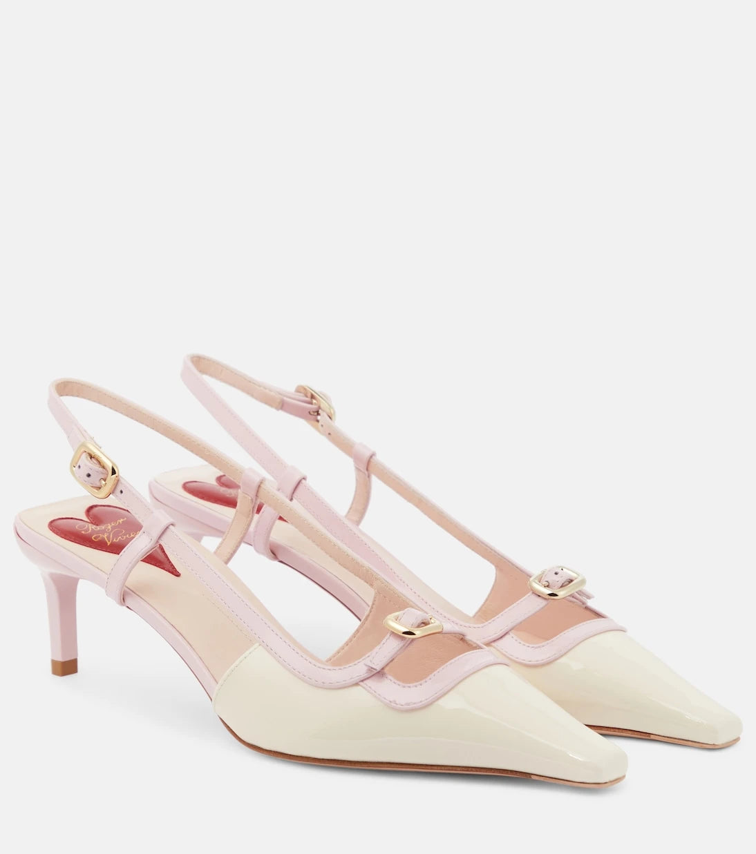 Roger Vivier - Viv’ Canard leather slingback pumps