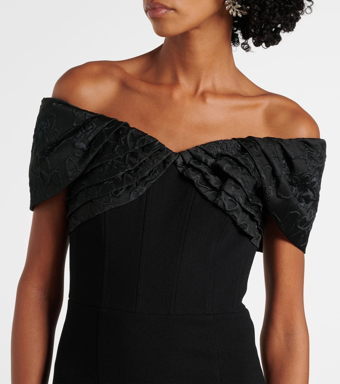 Rebecca Vallance - Athena caped crêpe gown