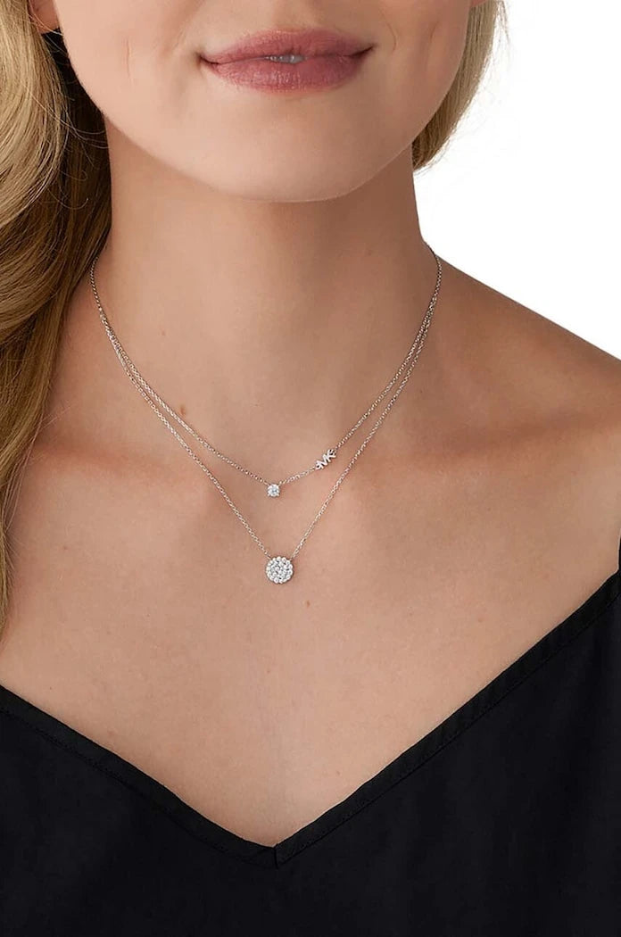 Сребърно колие Michael Kors