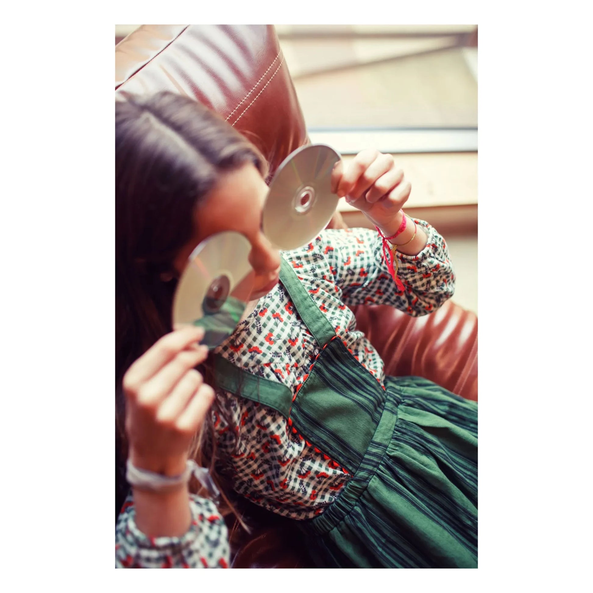 Piupiuchick - Blouse Carreaux Fleurs | Green