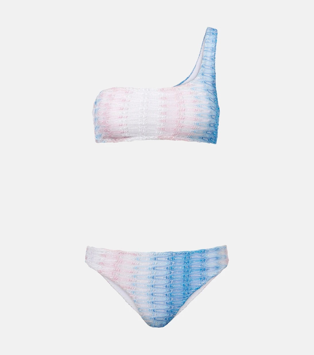 Missoni - بيكيني لاميه متدرج اللون ومخطط ومتعرج