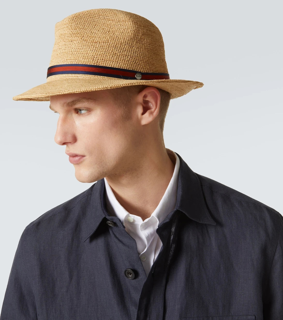 Borsalino - Argentina crochet straw Panama hat