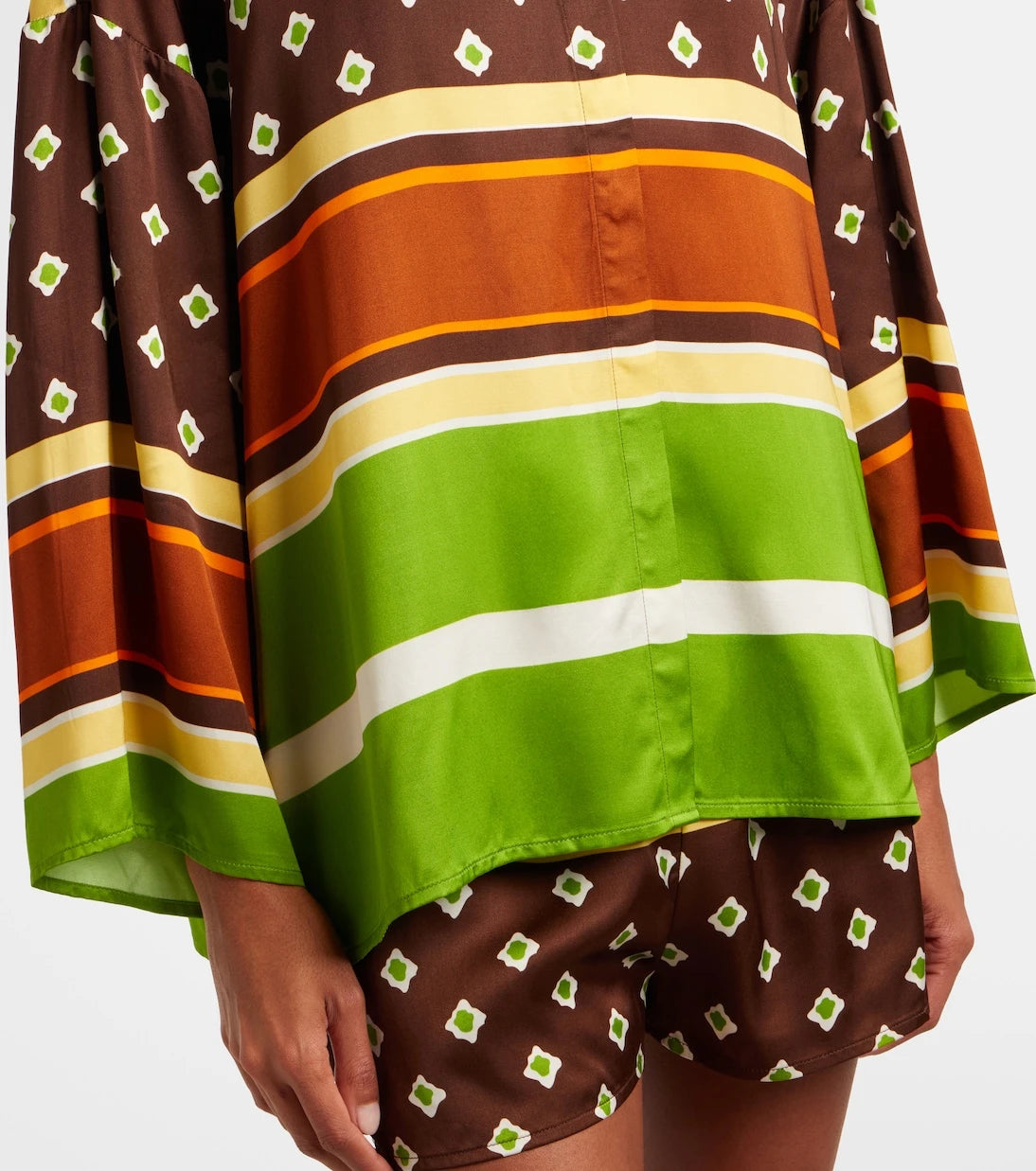 Faithfull - Cora printed satin shirt