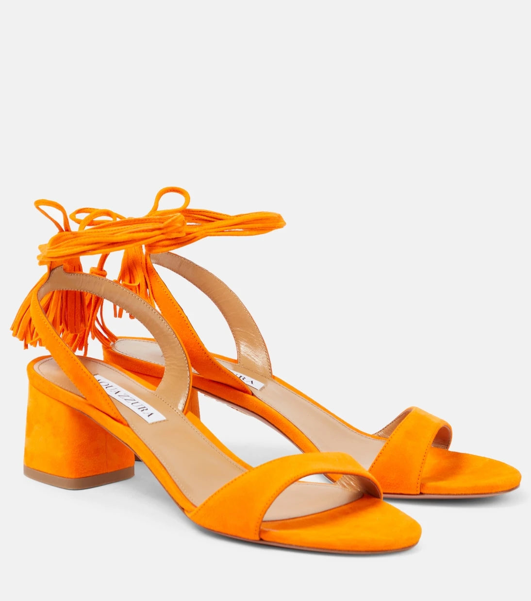 Aquazzura - Alu tasseled suede sandals