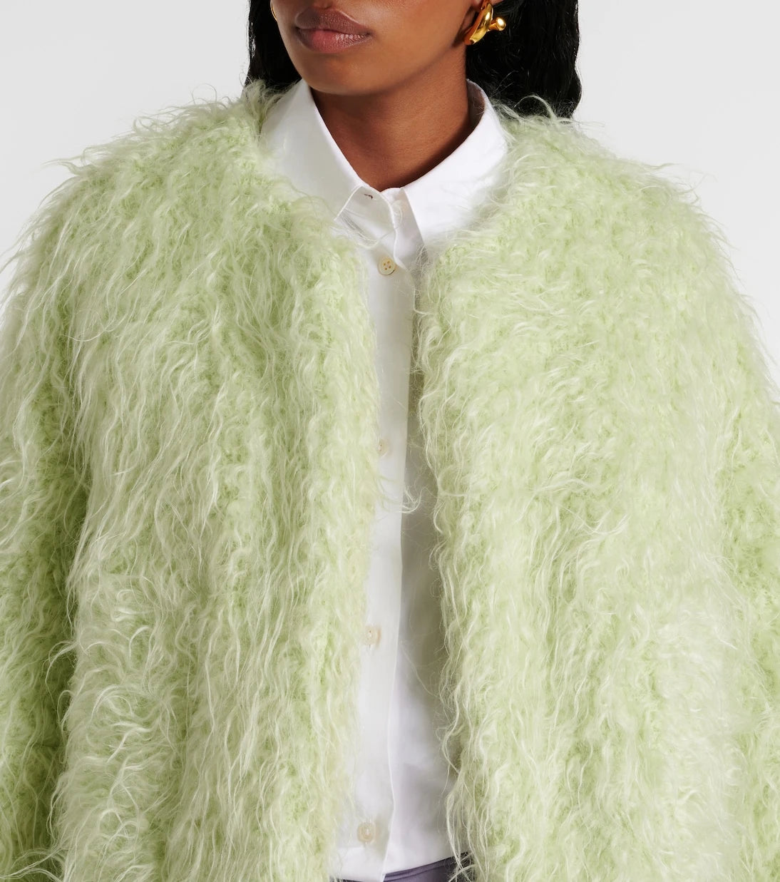 Dries Van Noten - Faux shearling jacket