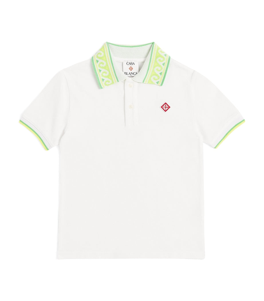 Casablanca Kids Cotton Polo Shirt (3-14 Years)