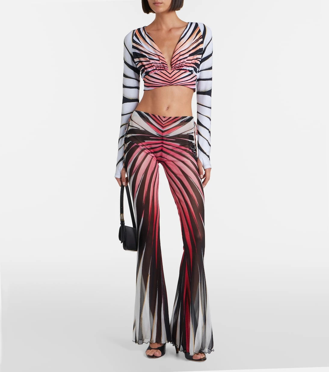Roberto Cavalli - Printed crop top