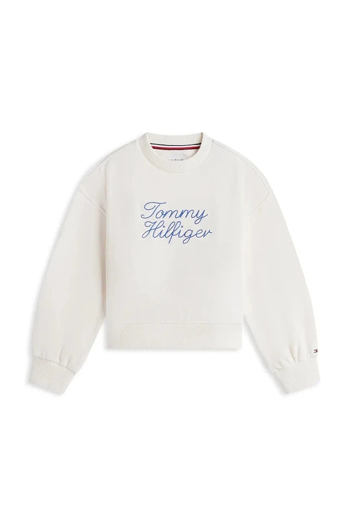 Tommy Hilfiger pamuklu çocuk sweatshirt