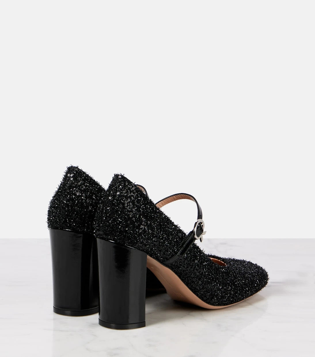 Gianvito Rossi - حذاء بكعب عالٍ من الكانفاس