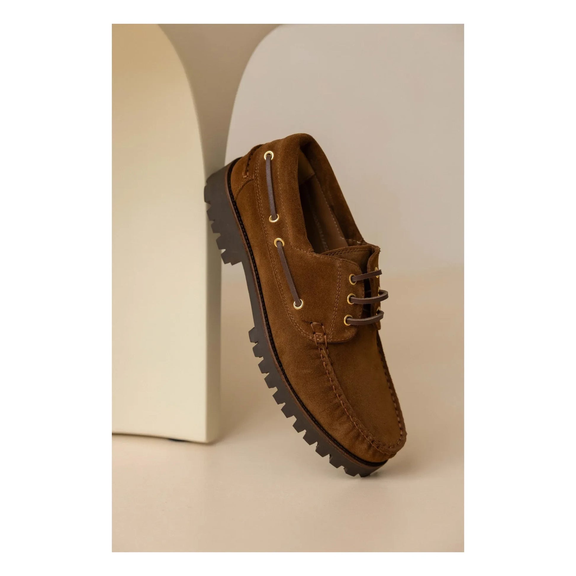 Bobbies - Betlem Suede Boat Shoes | Camel