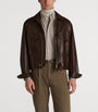 Brown Leather Flight Jacket