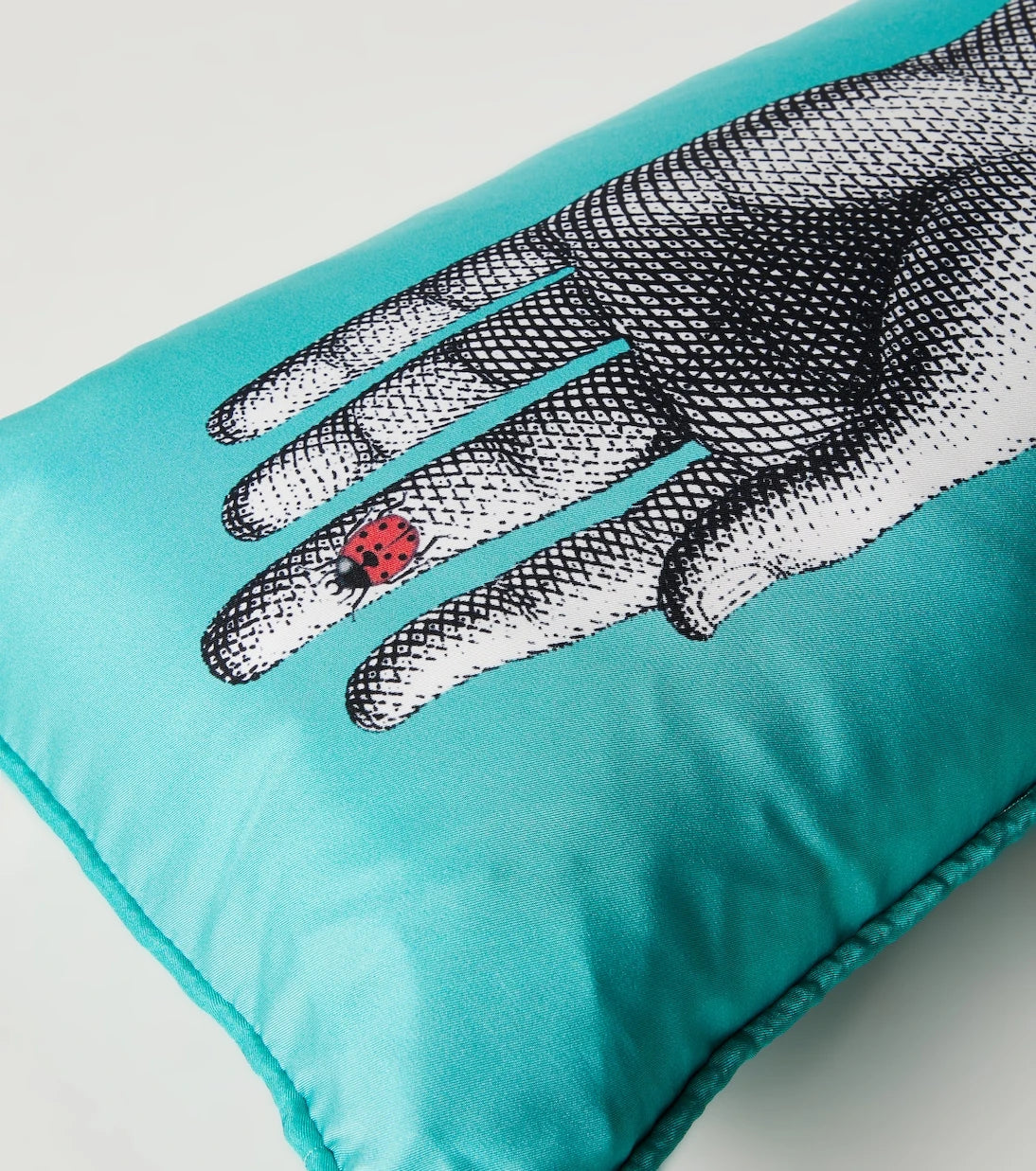 Fornasetti - Mano printed silk and cotton-blend cushion