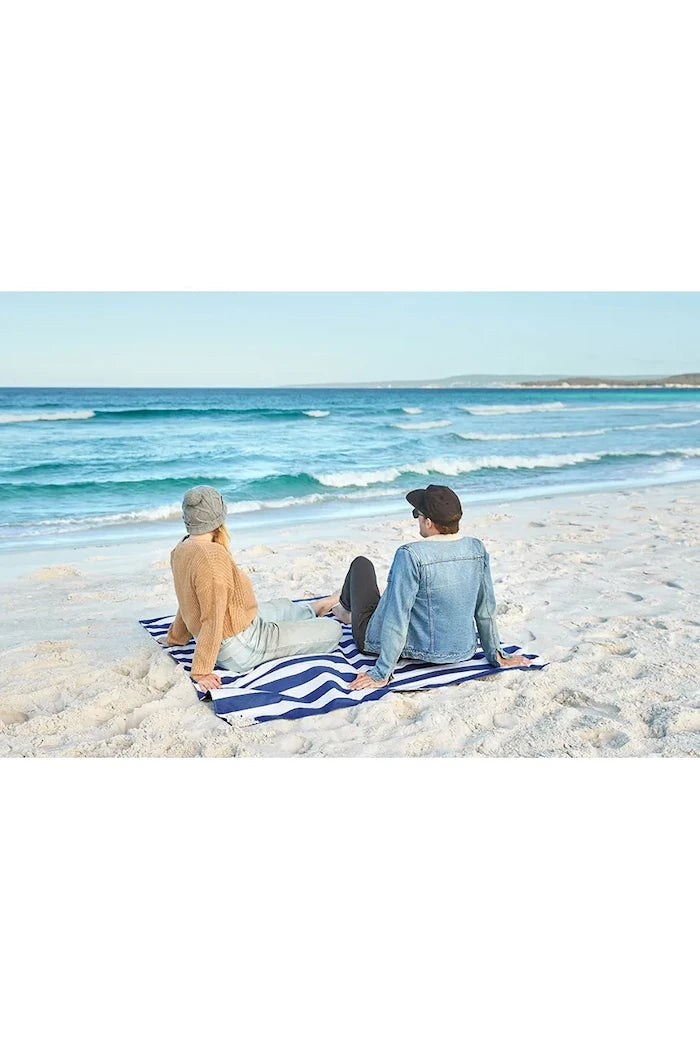 Одеяло за пикник Dock & Bay Whitsunday Blue 170 x 170 cm