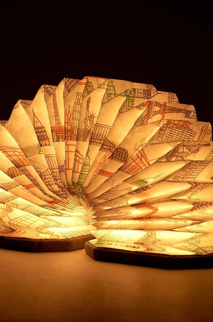 Gingko Design Velvet Accordion Lambası