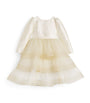 Gold Tulle Layered Dress (2-14 Years)