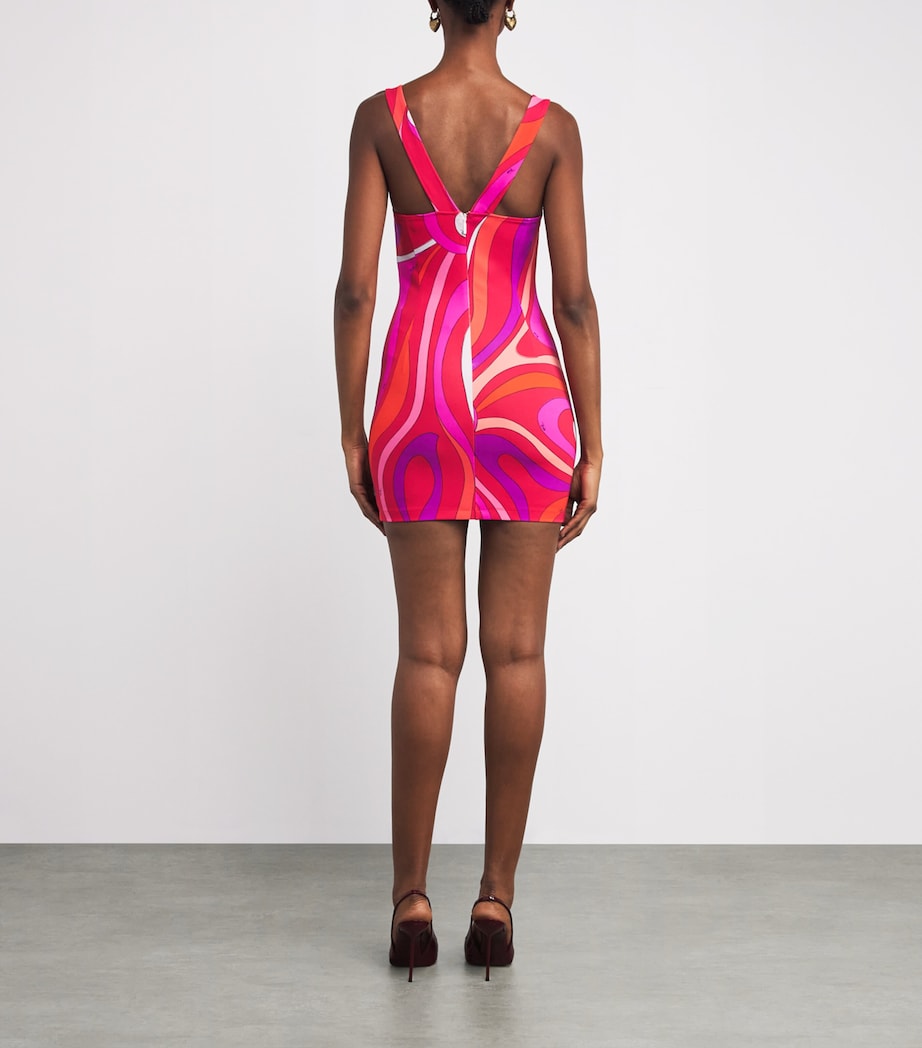 PUCCI Multi Jersey Iride Print Mini Dress
