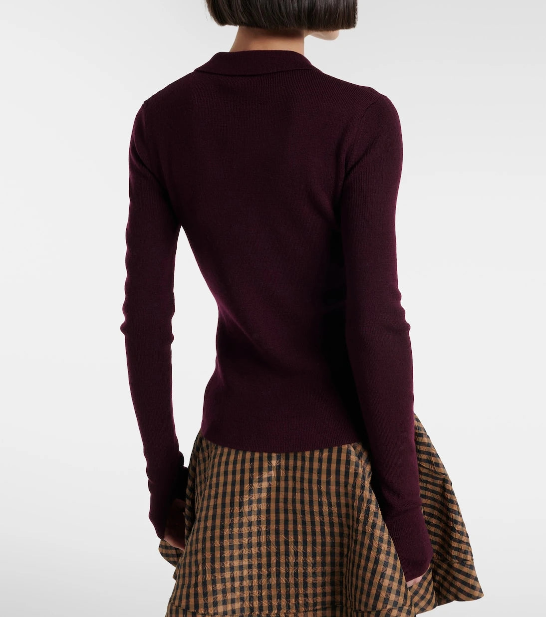 Ganni - Wool polo sweater