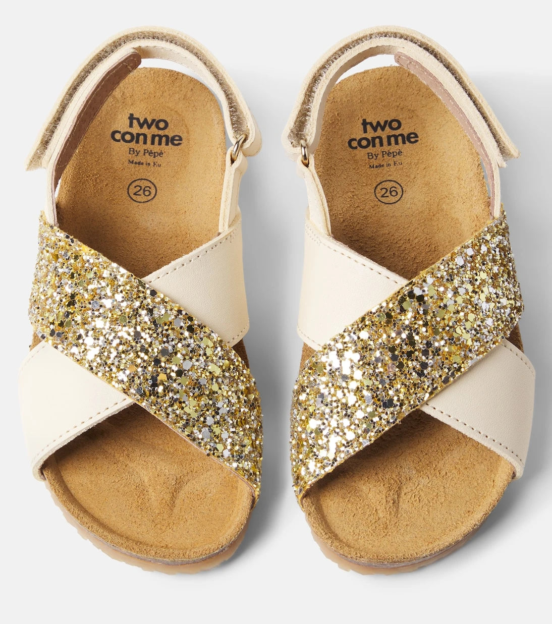 PèPè - Sequined leather sandals