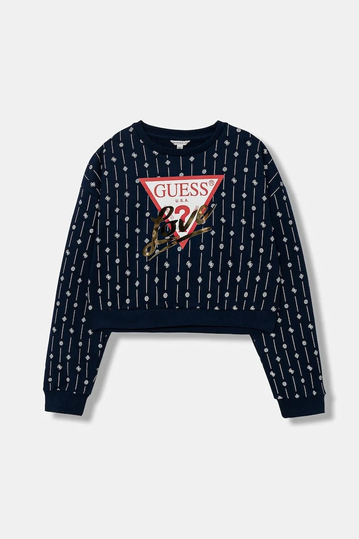Çocuk Pamuklu Sweatshirt Guess