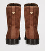 Bougeotte Brown Suede Shearling-Lined Boots