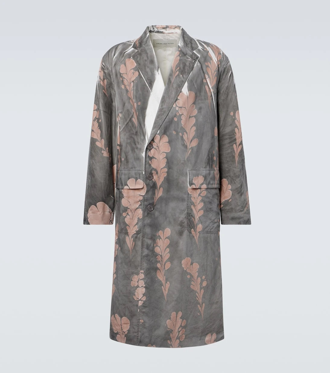 Dries Van Noten - Printed double-breasted cotton coat