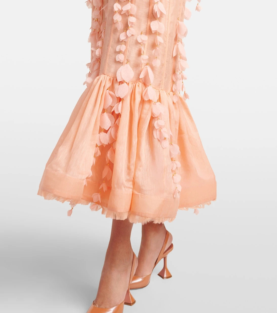 Zimmermann - Dawning linen and silk midi dress
