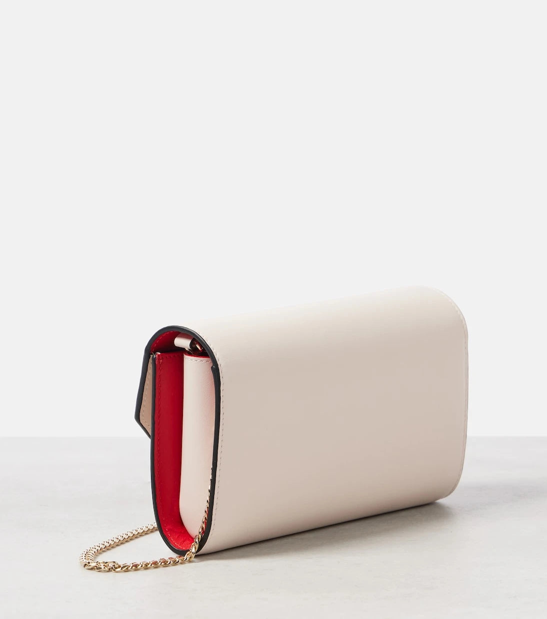 Christian Louboutin - Loubi54 leather clutch with chain