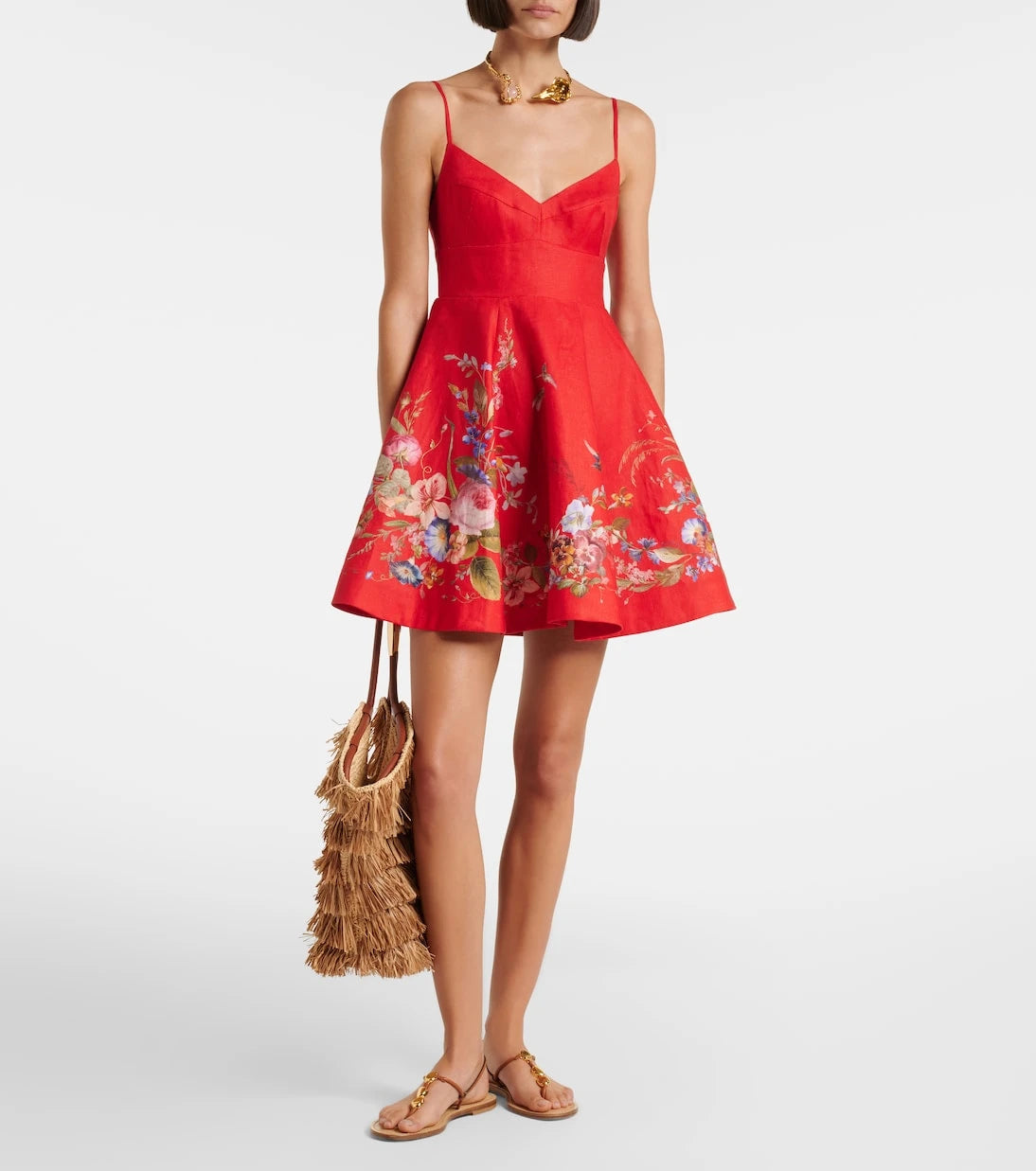 Zimmermann - Patience floral linen minidress