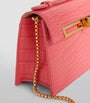 Llora Pink Mini Crocodile Emma Top-Handle Bag
