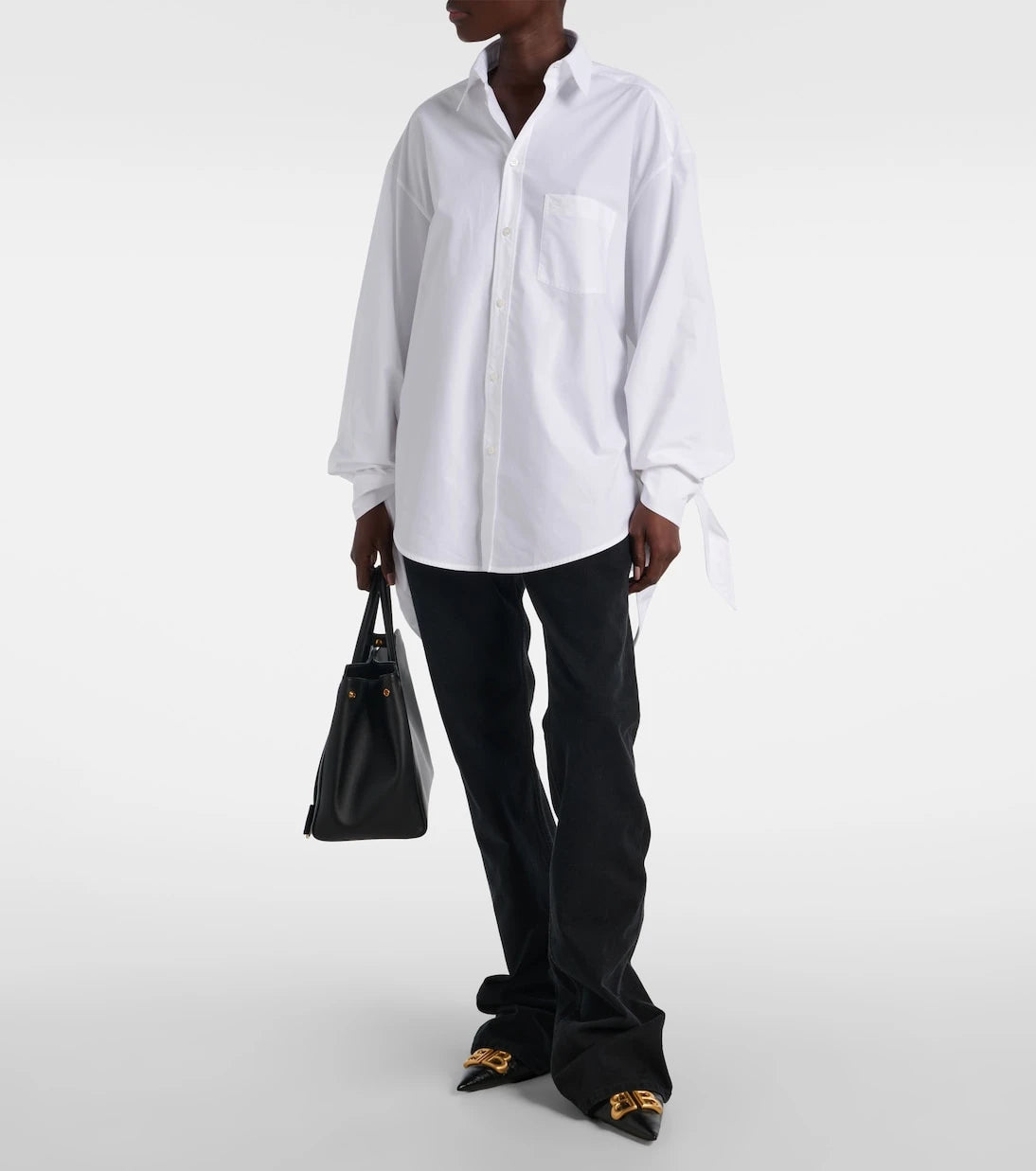 Balenciaga - قميص قطني بوبلين