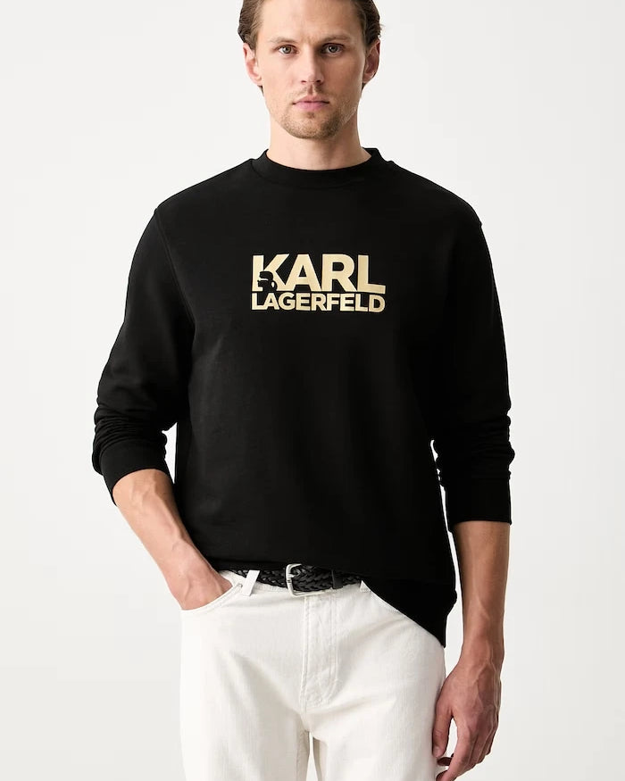 Karl Lagerfeld erkek pamuklu sweatshirt