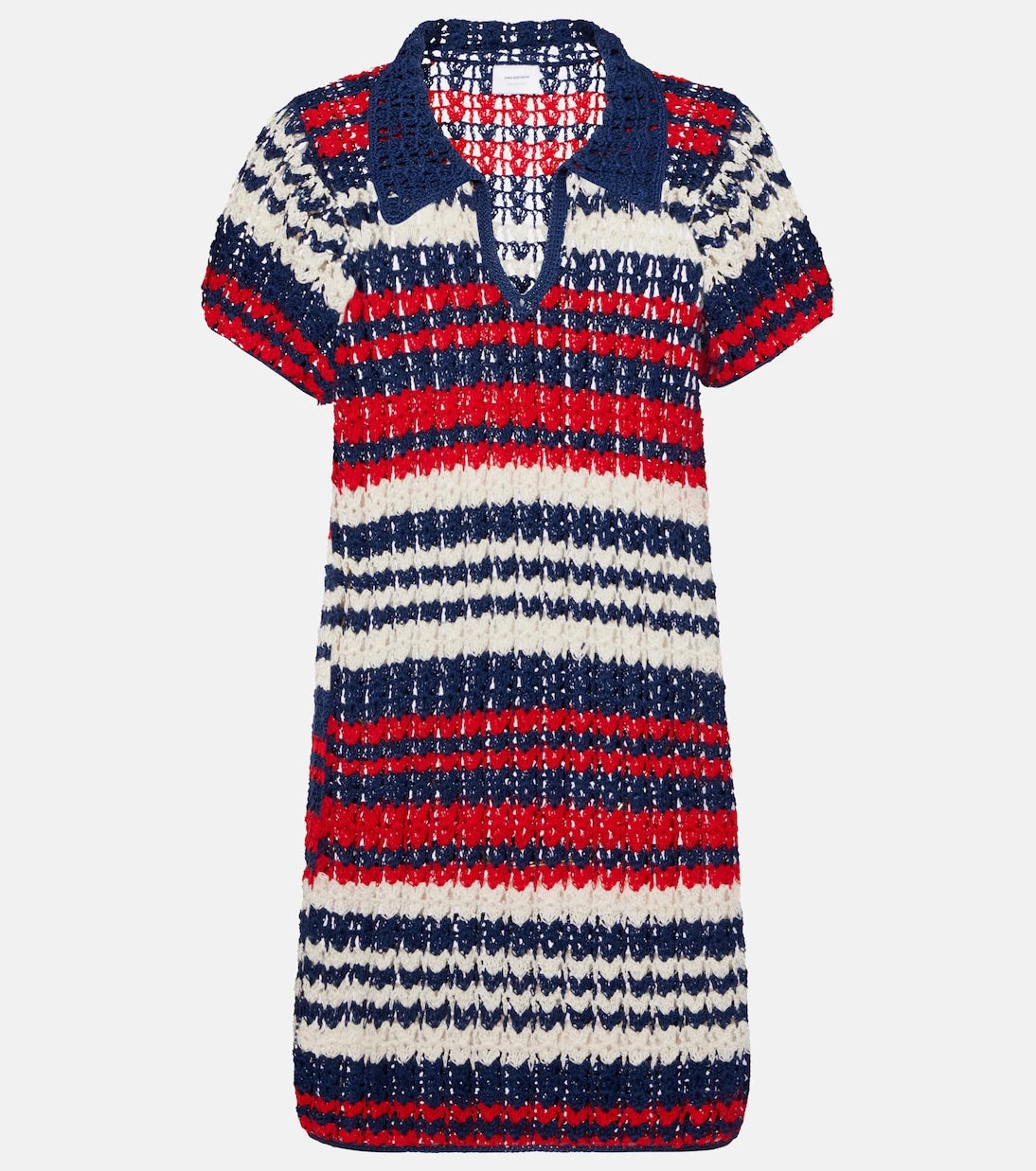 Anna Kosturova - Crochet cotton polo dress