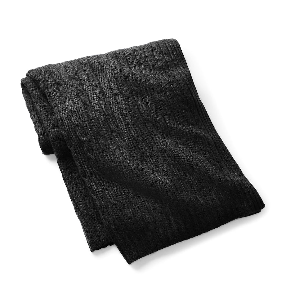 Ralph Lauren Home Cashmere Cable-Knit Throw (60cm x 60cm)