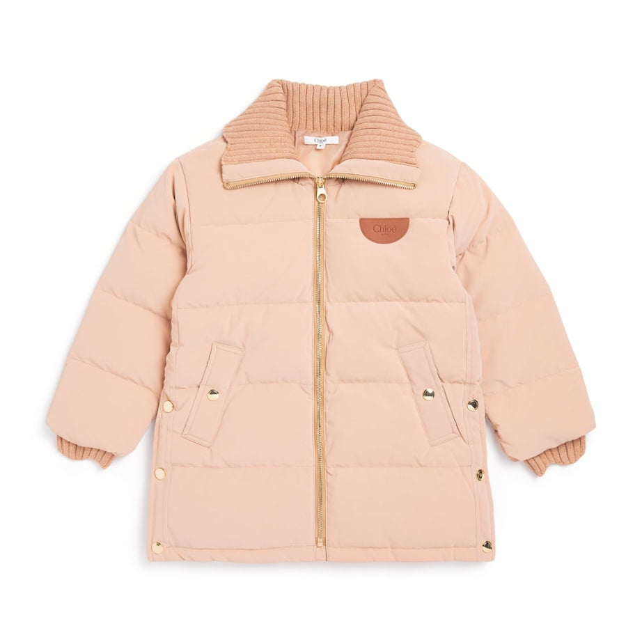 Chloé Kids Down-Filled Quilted Coat (6-12 Years)
