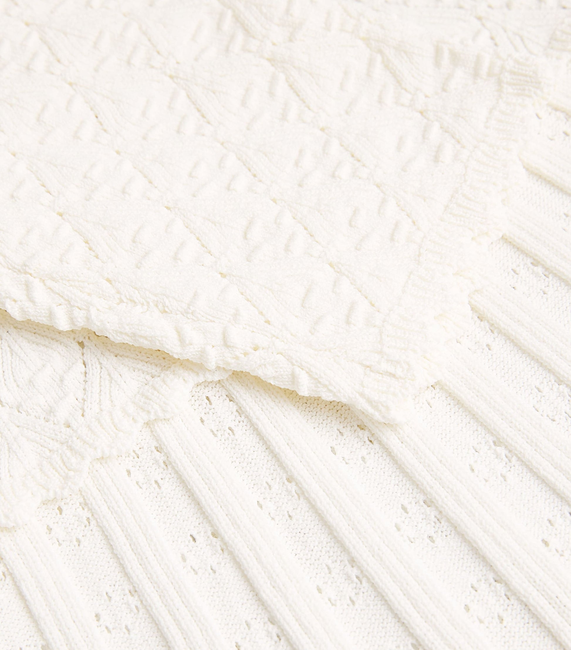 Knit V-Neck Midi Dress ECRU